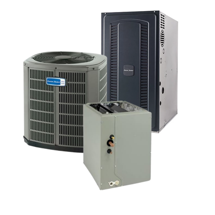 American Standard 5A7A4 - 2.5 Ton - 14.3 SEER2 AC with S8B1 - Single-Stage - 80% AFUE Furnace - Multi-Position Coil - Gas System - with install