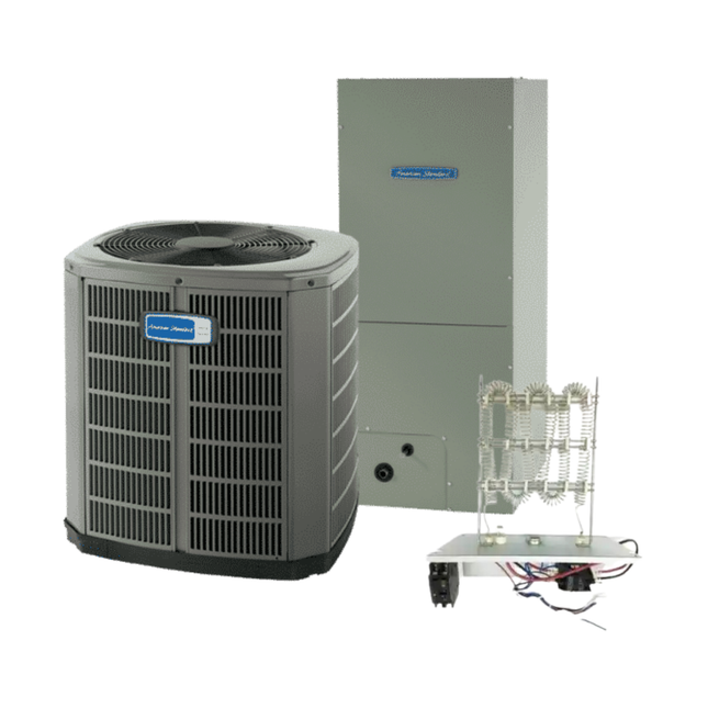American Standard 5A7A6 - 5 Ton - 14.3 SEER2 AC with 5TEM4D06AC4 Air Handler - Single-Stage - Straight Cool System (AC + Electric Heat) - with install