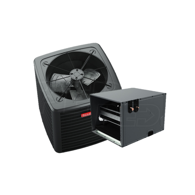 Goodman - 5-Ton - 17 SEER2 - Two-Stage - Condenser and Upflow Coil Bundle with Install - McKinney TX Ready Stock