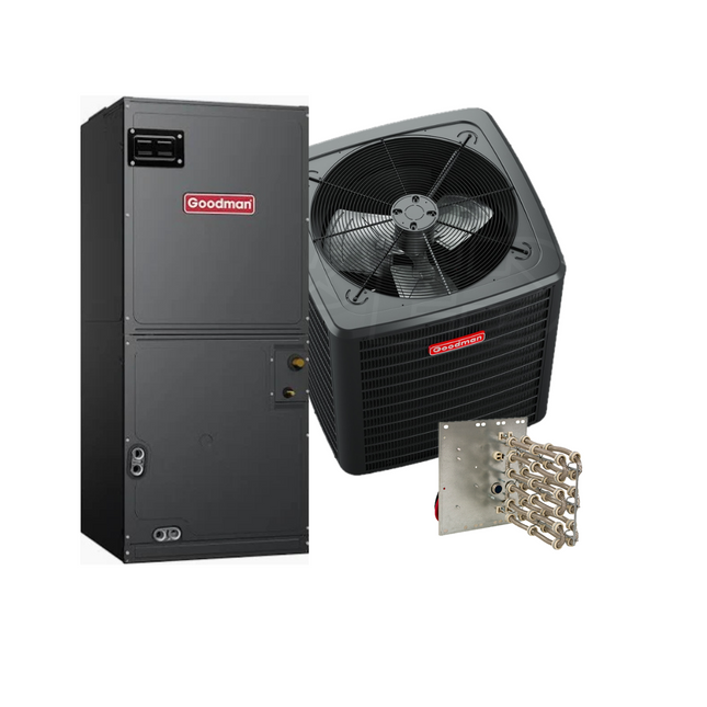 Goodman - 15 SEER2 - 4 Ton - Single-Stage Heat Pump System with 38K Air Handler with Install | McKinney TX Regional Availability