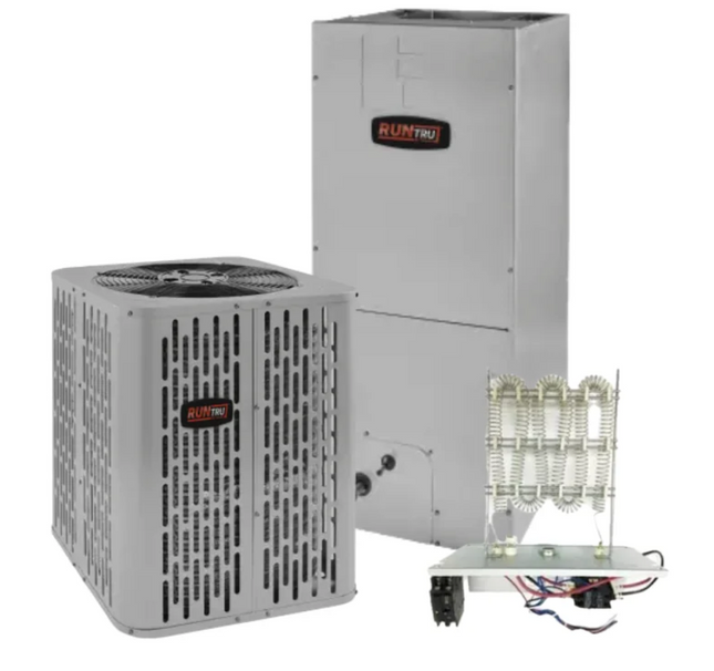 RunTru - 14.3 SEER2 - 1.5 Ton - Single-Stage Heat Pump System with 18K-24K Air Handler with Install | McKinney TX Area Supply