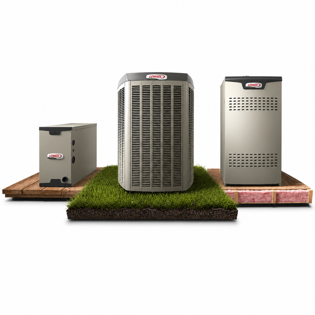 Lennox Elite EL22KCV - 5 Ton - 20.5 SEER2 AC with SL280 - Two-Stage/Variable - 80% AFUE Furnace - Up-flow Coil - Gas System - with install