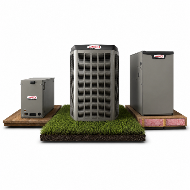 Lennox Elite EL22KCV - 4 Ton - 20 SEER2 AC with SLP99 - Modulating/Variable - 99% AFUE Furnace - Horizontal Coil - Gas System - with install