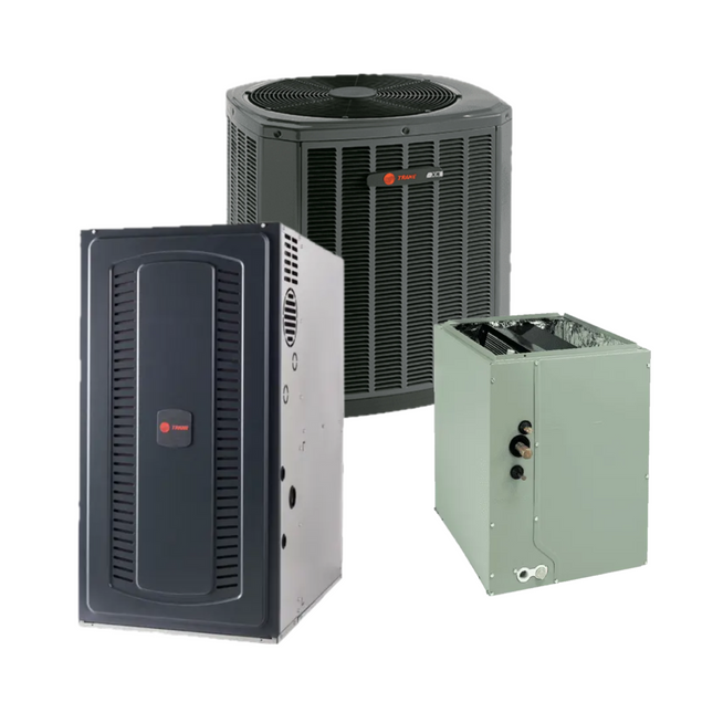 Trane - 1.5-Ton - 14.3 SEER2 - Single-Stage Gas System with Variable Speed 96% Furnace with Install - McKinney TX Area Supply