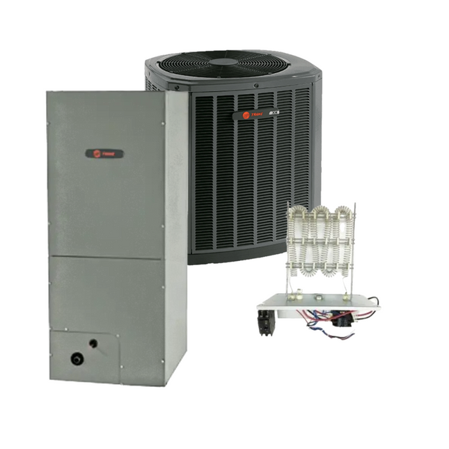 Trane - 14.3 SEER2 - 3 Ton - Single-Stage Heat Pump System with Variable Speed 24K-42K Air Handler with Install | McKinney TX Local Availability